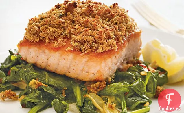 Salmón Con Corteza De Limón Y Menta