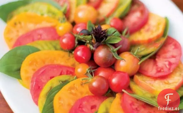 Ensalada de Tomate y Albahaca de Verano Profundo