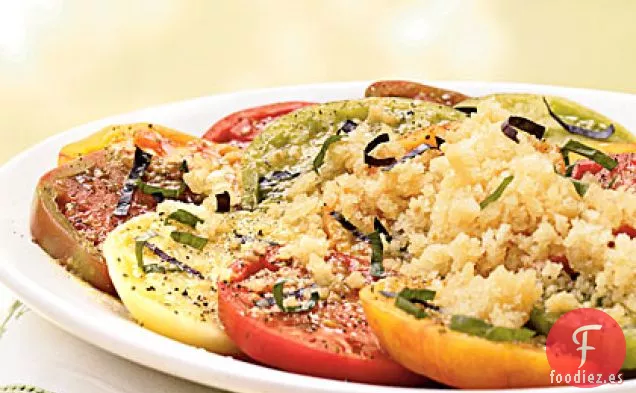 Ensalada de Tomate de Herencia con Granizado de Tomate