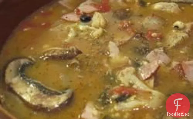 Sopa de Jamón y Frijoles I