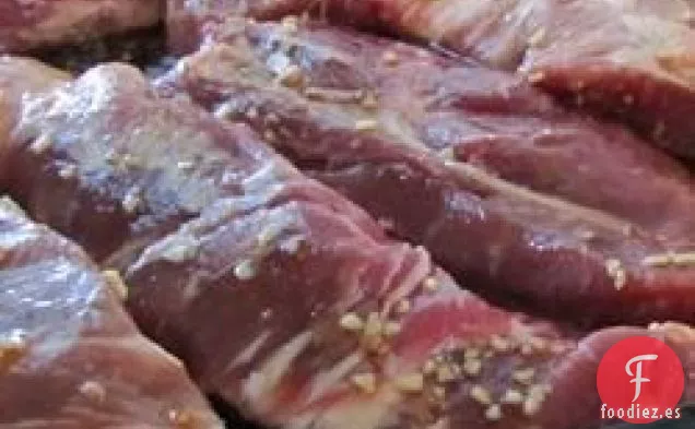 Costillas de Bourbon de Dinamita