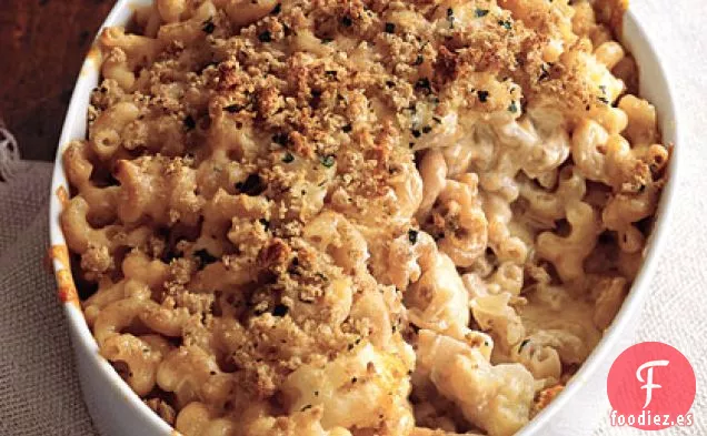 Macarrones con Queso y Coliflor