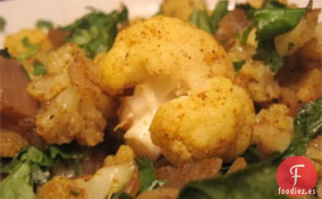 Cena De Esta Noche: Coliflor Salteada Al Curry