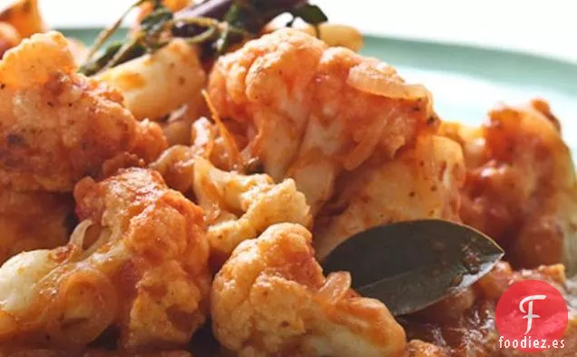Receta de Coliflor estofada con Tomate