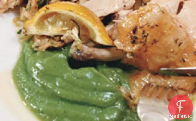 Puré de Coliflor y espinacas