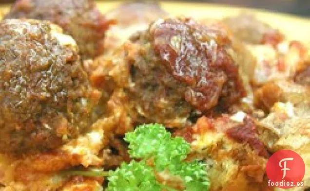 Cazuela de Sándwich de Albóndigas Italiana