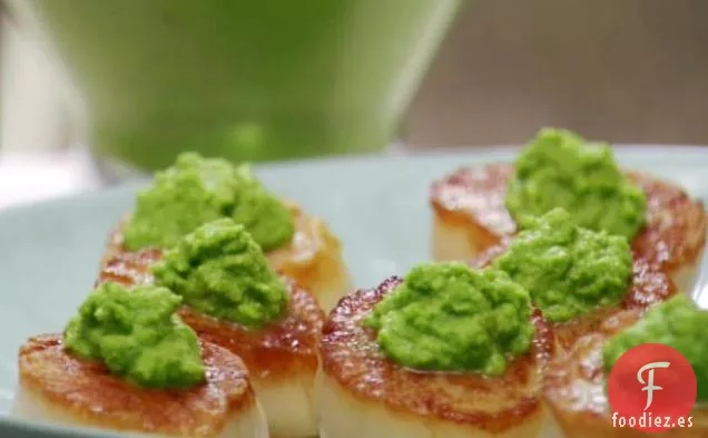 Vieiras con Chutney de Menta