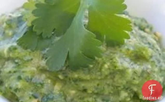 Pesto de Anacardo con Chile y Lima y Cilantro