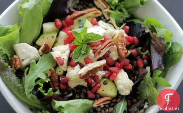 Lentejas, Coliflor Blanca Y Granada