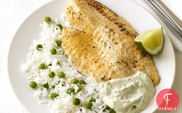 Tilapia Masala Con Arroz