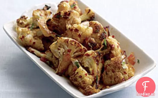 Coliflor glaseada con miel y limón