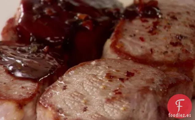 Chuletas de Cerdo con Especias y Glaseado Agridulce (Agrodolce)