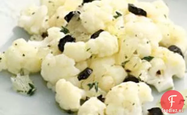 Coliflor Con Limón y Aceitunas