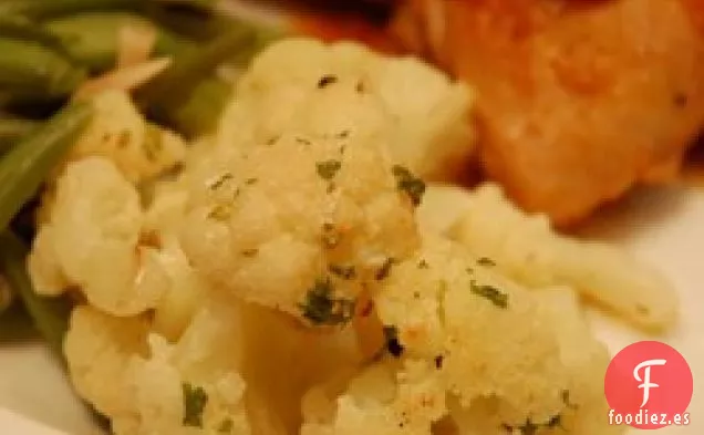 Coliflor de Ajo Asado