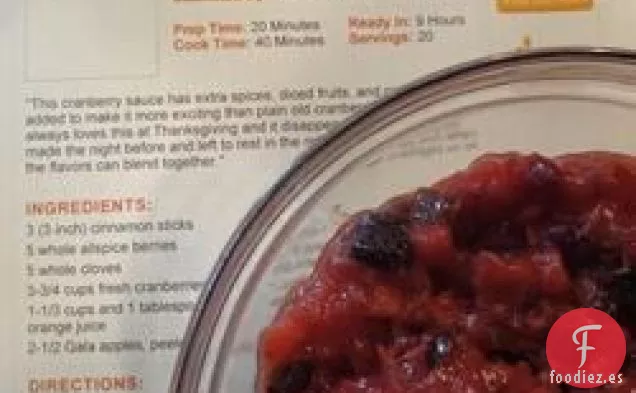 Excelente Salsa de Arándanos con Manzanas y Peras