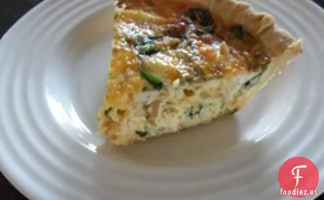 Quiche de Espinacas con Pollo