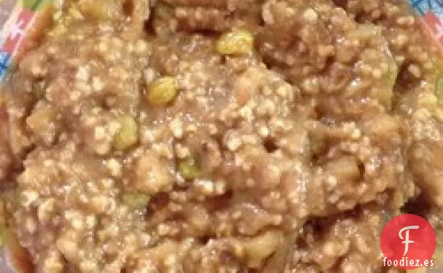 Avena Cortada en Acero con Manzana y Canela de Cocción Lenta