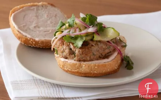Hamburguesas Asiáticas de Pavo