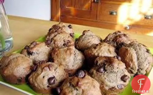 Muffins de Plátano con Chispas de Chocolate
