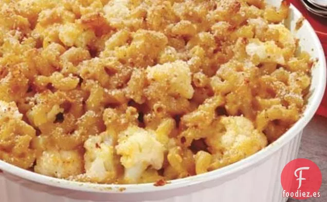 Macarrones Al Horno Con Queso Y Coliflor
