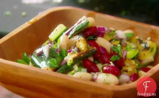 Ensalada de Calabacines y Frijoles a la Parrilla