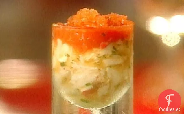 Ensalada de Langosta con Granito Bloody Mary