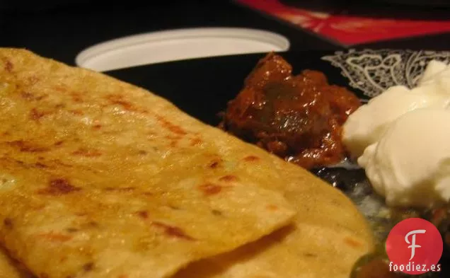 Gobi Parathas-Tortillas Rellenas de Coliflor