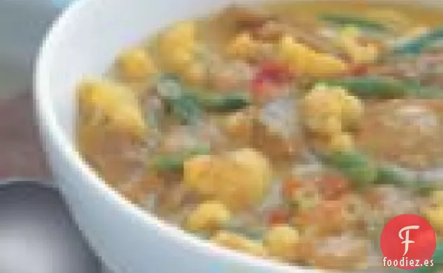 Estofado de Coliflor y Pollo al Curry