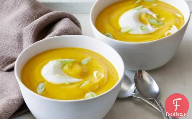 Sopa Fría de Zanahoria y Coliflor