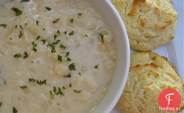 Sopa Cremosa de Coliflor
