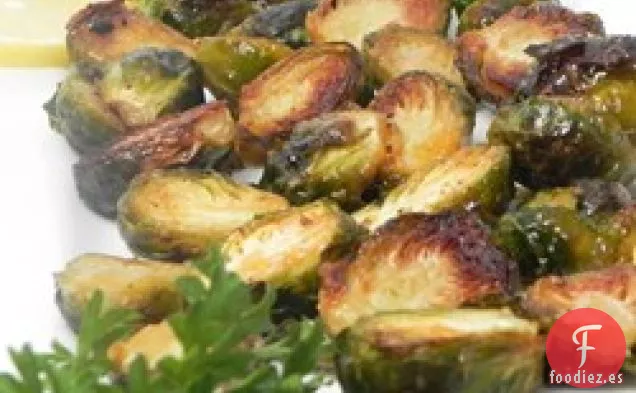 Coles de Bruselas Asadas con Agave y Mostaza Picante