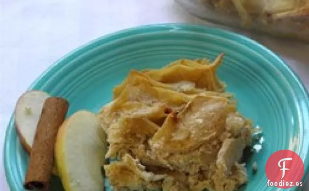 Kugel Tradicional de Fideos de Manzana