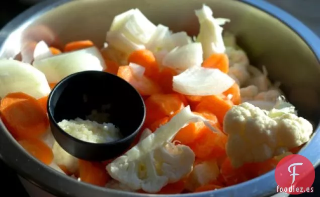 Puré de Coliflor y Zanahoria