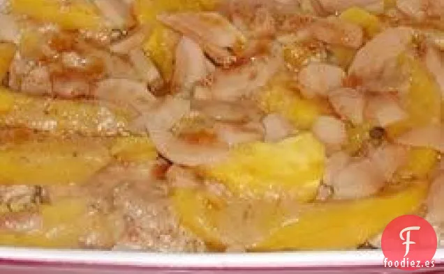 Calabaza y Chuletas de Cerdo