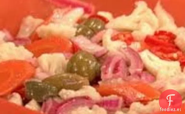 Verduras Encurtidas Calientes (giardiniera)