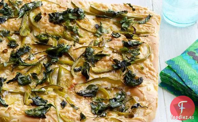 Pan Plano de Espinacas y Queso