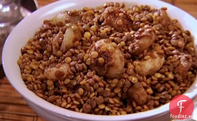 Lentejas Estofadas con Cebolla Cipollini