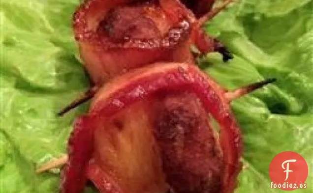 Piña Envuelta en Tocino y Castañas de Agua