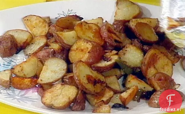 Patatas Fritas Caseras al Horno con Pimientos y Cebollas