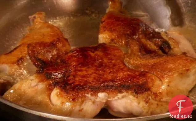 Pollo Asado en Sartén Aplanado