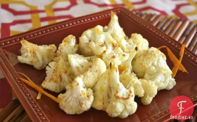 Coliflor Asada Con Cáscara De Naranja