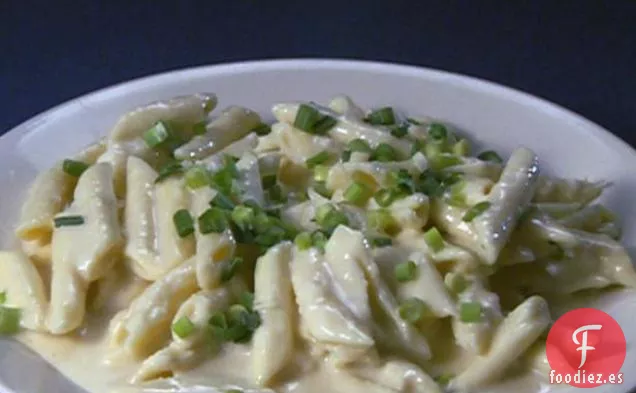 Penne de Ajo Dulce y Queso de Cabra