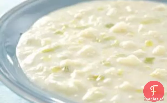 Sopa de Coliflor con Queso Cheddar