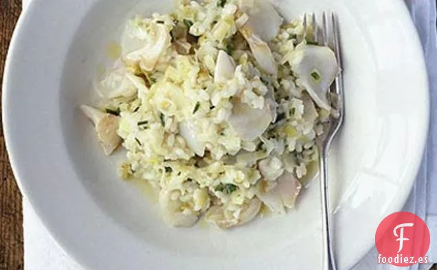 Risotto de Eglefino Ahumado y Puerro