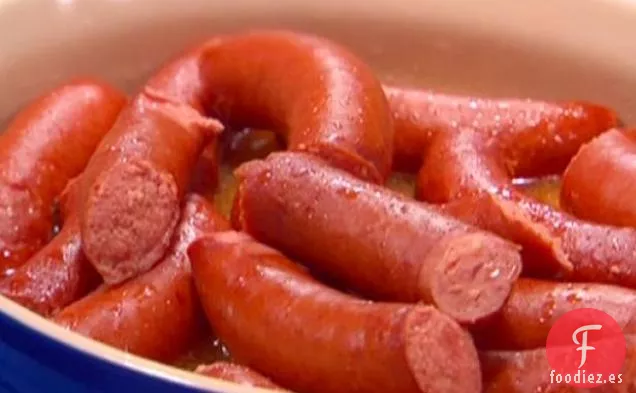 Kielbasa al estilo de Filadelfia con Kraut de Hinojo y pimientos