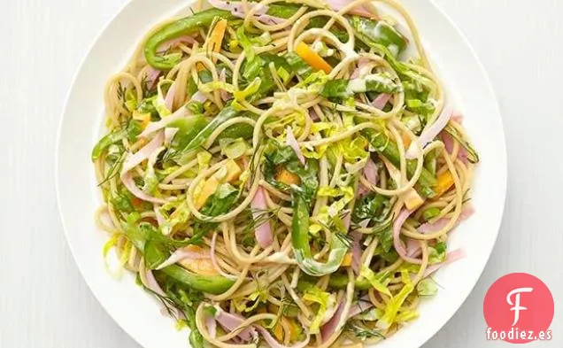 Ensalada de Fideos con Jamón y Queso