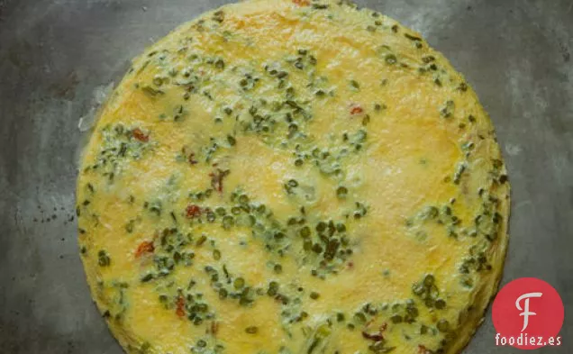 Frittata De Flor De Calabaza Y Ajo