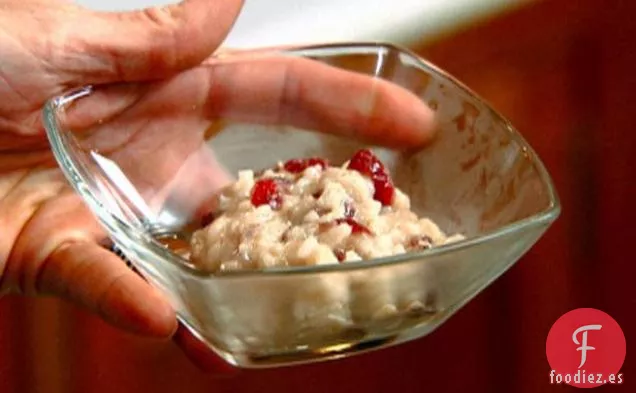 Arroz con Leche Instantáneo con Canela, Cardamomo y Arándanos