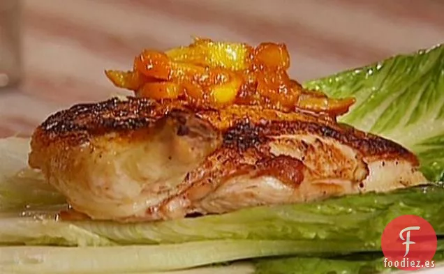 Pechuga de Pollo Asada con Mermelada