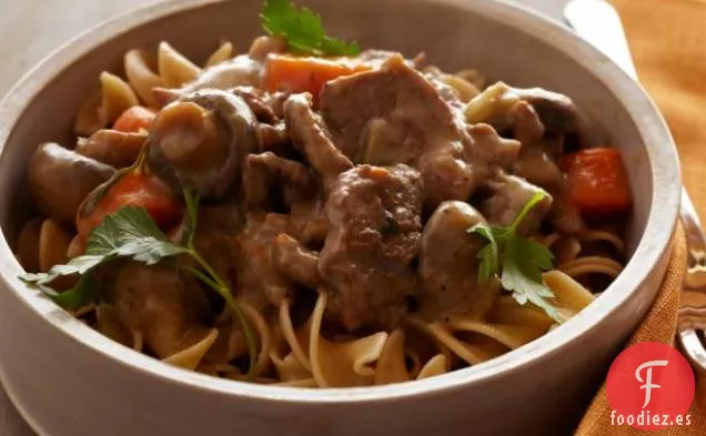 Olla a Presión Stroganoff de Carne de Res